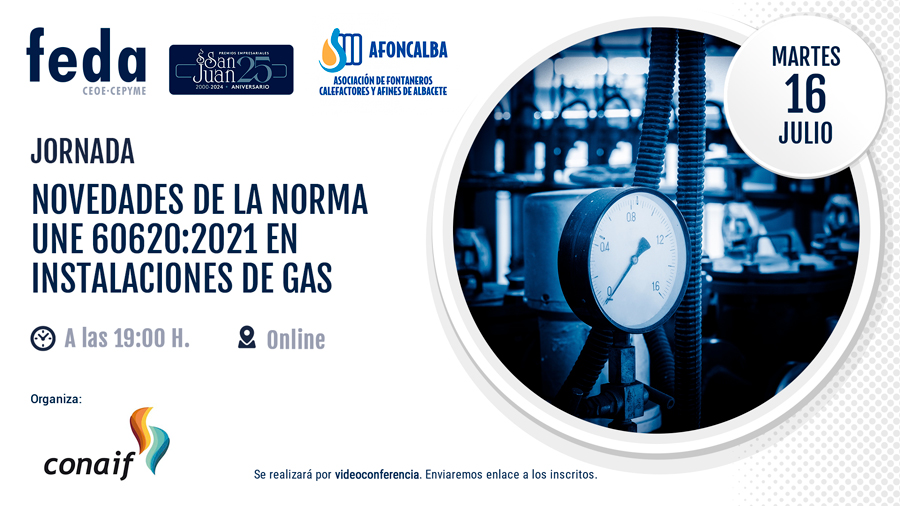 Jornada Novedades del la norma UNE 60620:2021 en instalaciones de gas