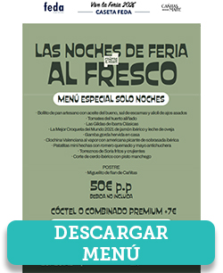 MENÚ. Las Noches al Fresco