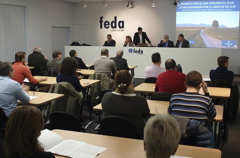 Las empresas se informan en FEDA sobre el Plan de Empleo regional y las ventajas en la contratación de jóvenes