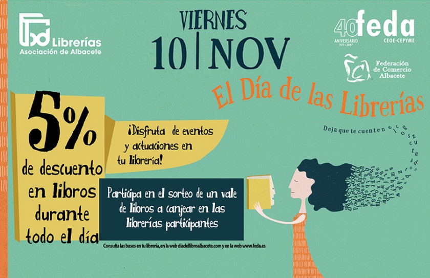 Librerías de Albacete, Almansa y Caudete celebran el viernes el Día de las Librerías