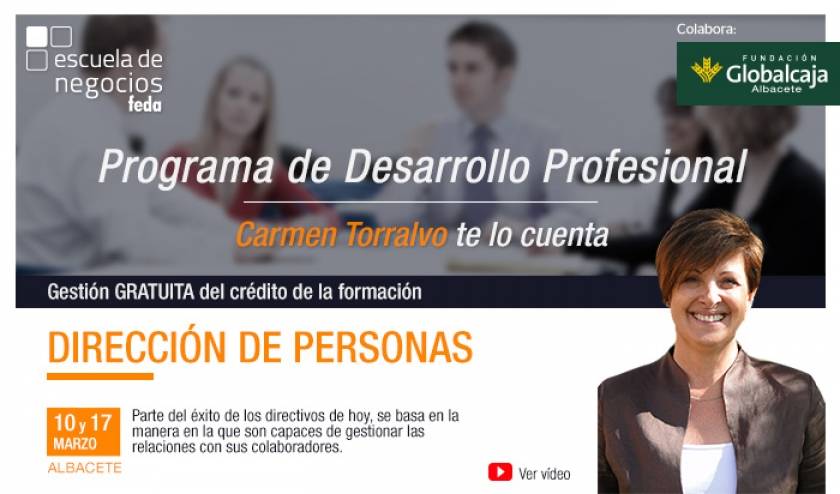 El seminario de Carmen Torralvo sobre Dirección de Personas inicia el IX Programa de Desarrollo Profesional de Escuela de Negocios FEDA