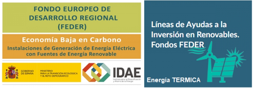 Ayudas del IDAE para instalaciones de producción de energía térmica con energía renovable en Castilla La Mancha