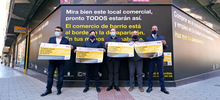 FECOM y el Ayuntamiento de Albacete lanzan la mayor campaña de apoyo al comercio local en la que se han implicado 500 establecimientos
