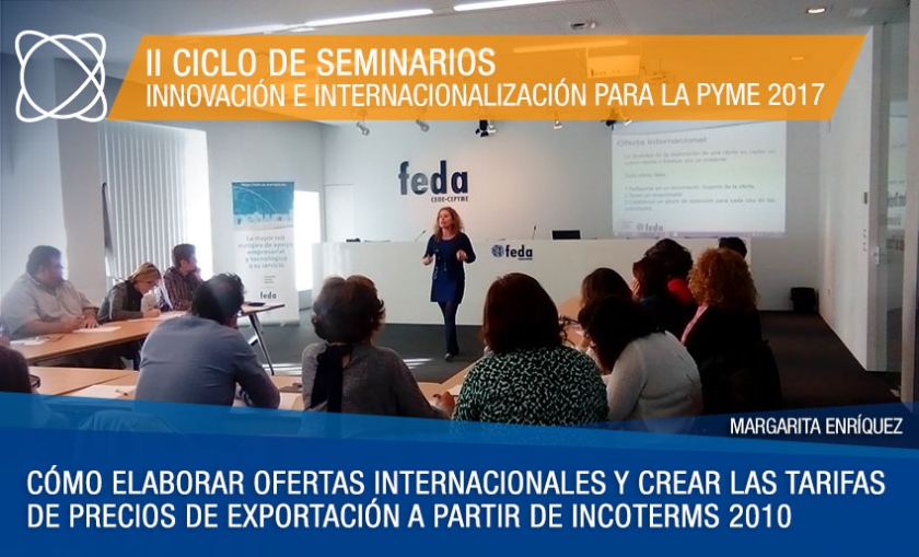 Seminario de internacionalización en FEDA para no provocar errores de cálculo y asumir costes que no corresponden