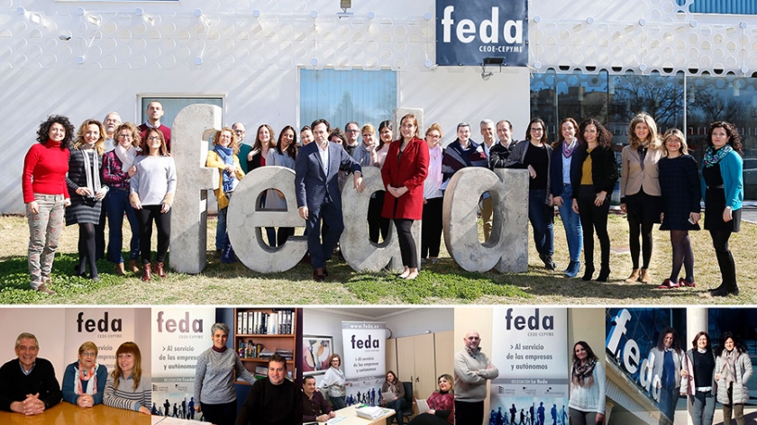 Equipo técnico de FEDA en la sede central en Albacete y en sus delegaciones.