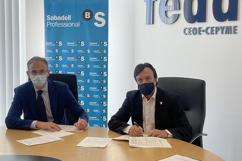 FEDA renueva el acuerdo de colaboración con Banco Sabadell con condiciones preferentes para las empresas asociadas