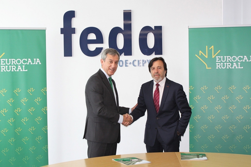 Acciones de promoción empresarial en el convenio de colaboración de Eurocaja Rural con FEDA
