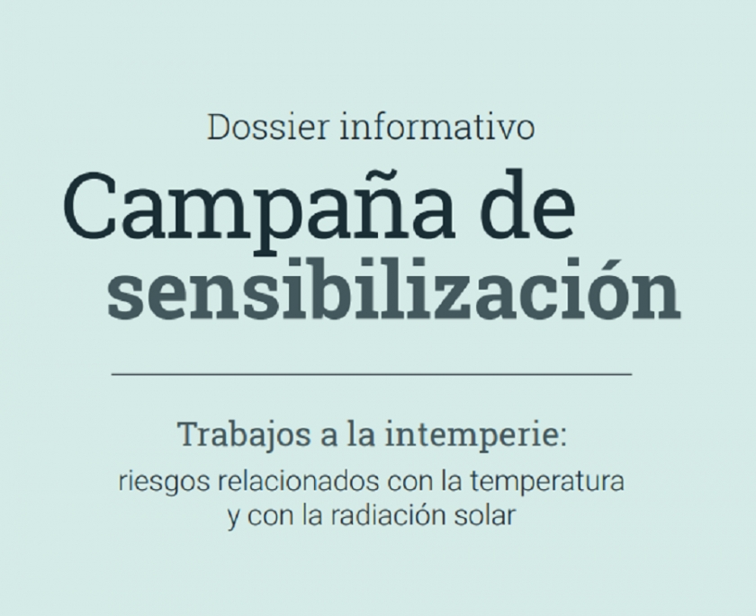 Prevención Riesgos Laborales Campaña trabajos a la intemperie INSST