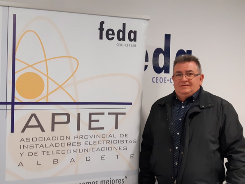 Reelegido Jesús Núñez como presidente de la Asociación Provincial de Instaladores Electricistas y de Telecomunicaciones de Albacete, APIET