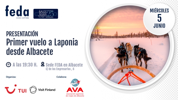 Fotografía de La Asociación de Agencias de Viaje y el tour operador Tui presentan en FEDA el primer vuelo a Laponia desde Albacete, ofrecida por FEDA