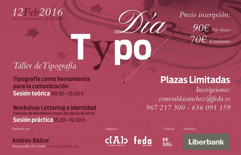 La Asociación de Diseñadores de Albacete organiza el “Día Typo”, un taller de tipografía